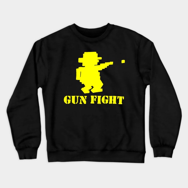 Gun Fight Crewneck Sweatshirt by Colonel JD McShiteBurger